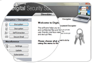 Digital Security Suite - File Shredding and File Encryption in Vista Certified suite